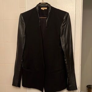Great Condition Vintage Helmut Lang Leather sleeve blazer